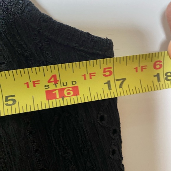 GREIGE BLACK EYELET DRESS - SIZE S - NWT - RETAIL $69 - Picture 4 of 7